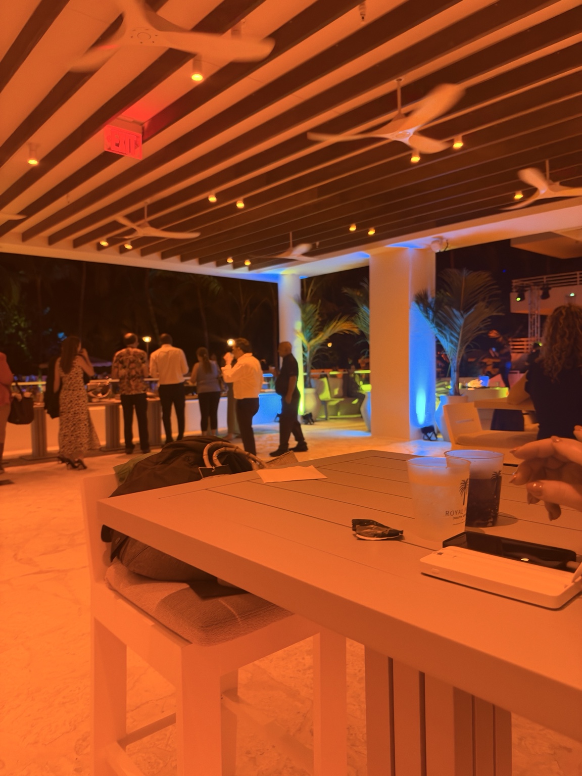 Evening networking reception