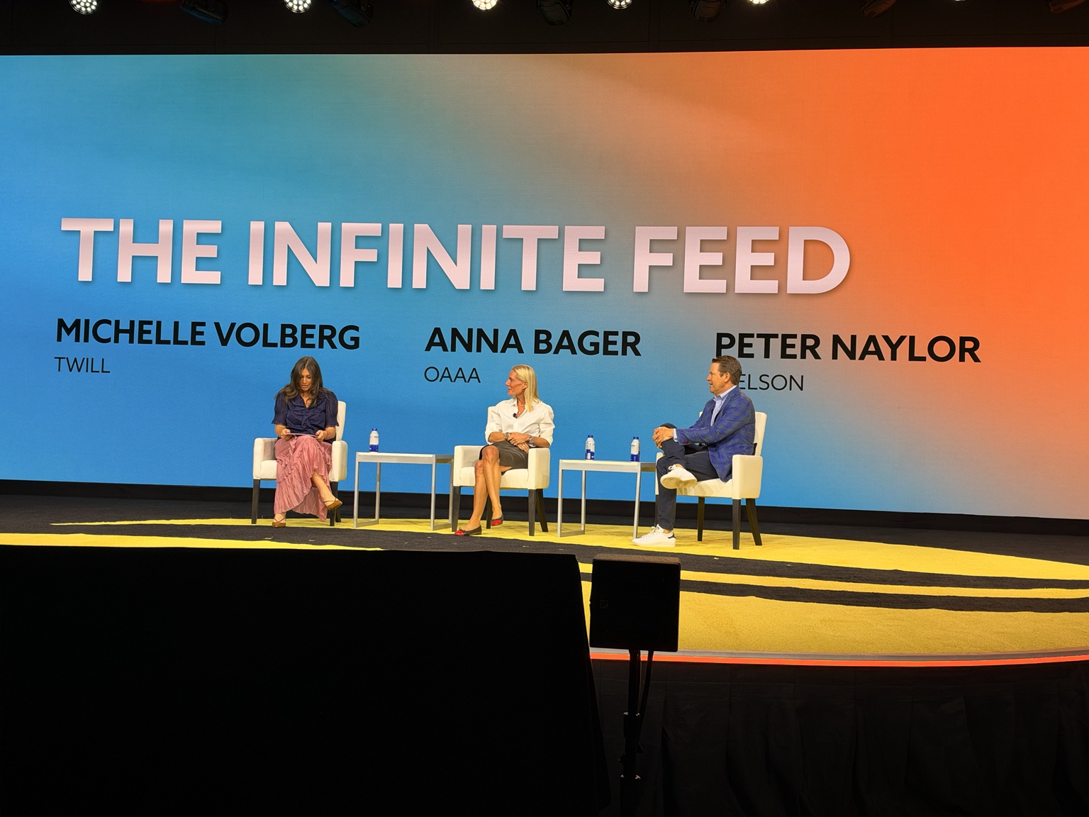 The Infinite Feed panel on stage