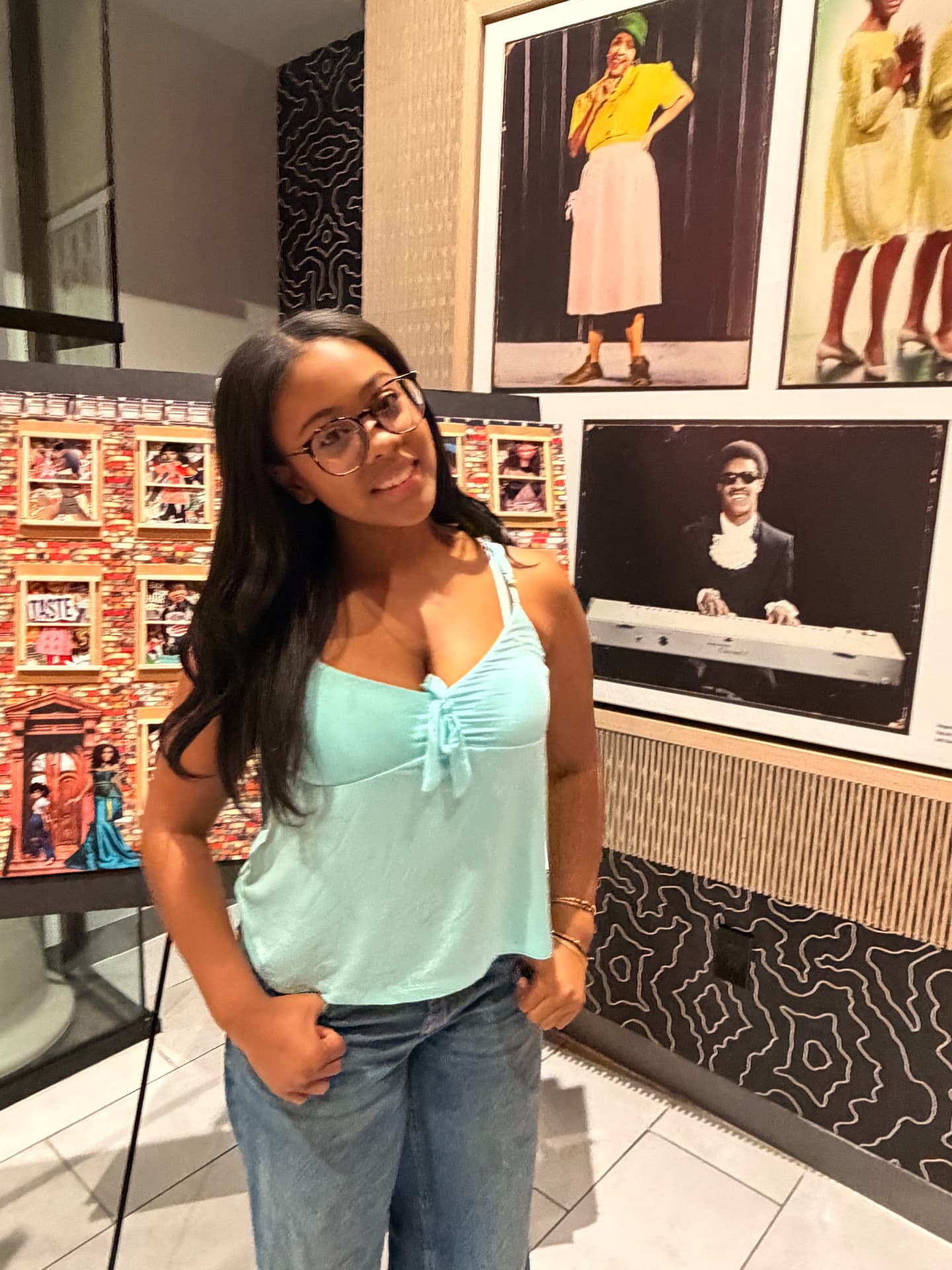 Closing editorial portrait of Aksana Antonius inside the Apollo during Teen Takeover