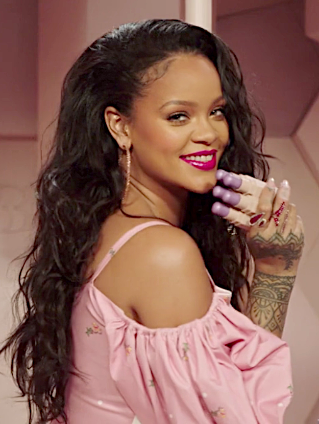 Rihanna in a Fenty Beauty campaign photograph