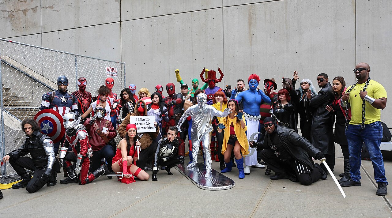 Crowds at the Marvel area of New York Comic Con 2016 (archival photo)