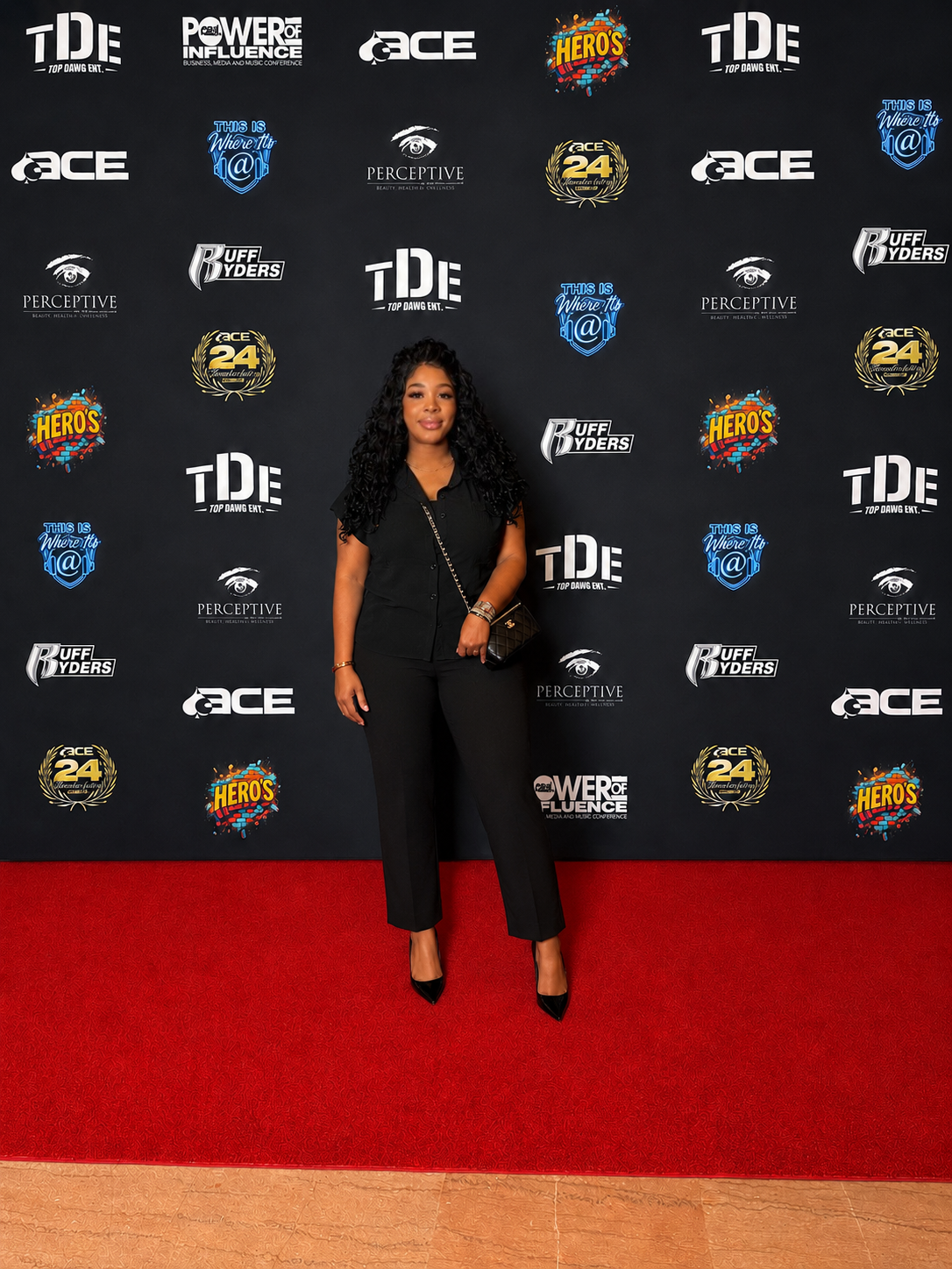 Representing Urban Global Entertainment Media on the red carpet in Los Angeles.