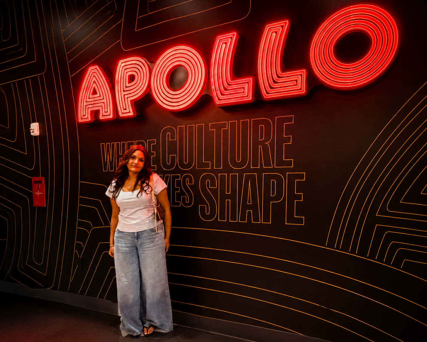 Angelina Thompson at the Apollo Theater in Harlem, New York
