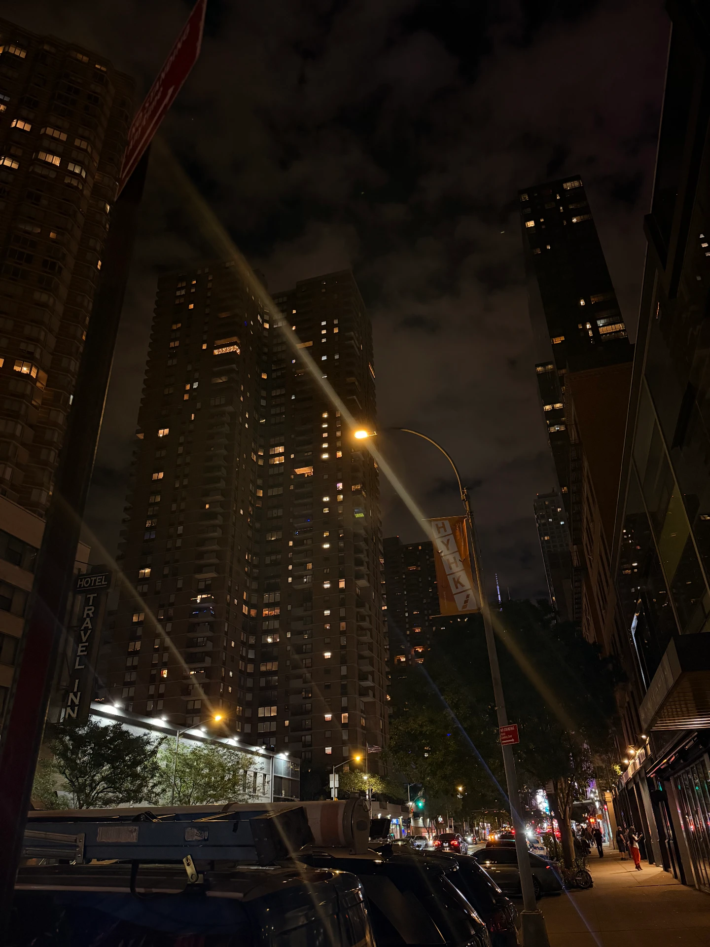 New York City at night outside The Matriarch