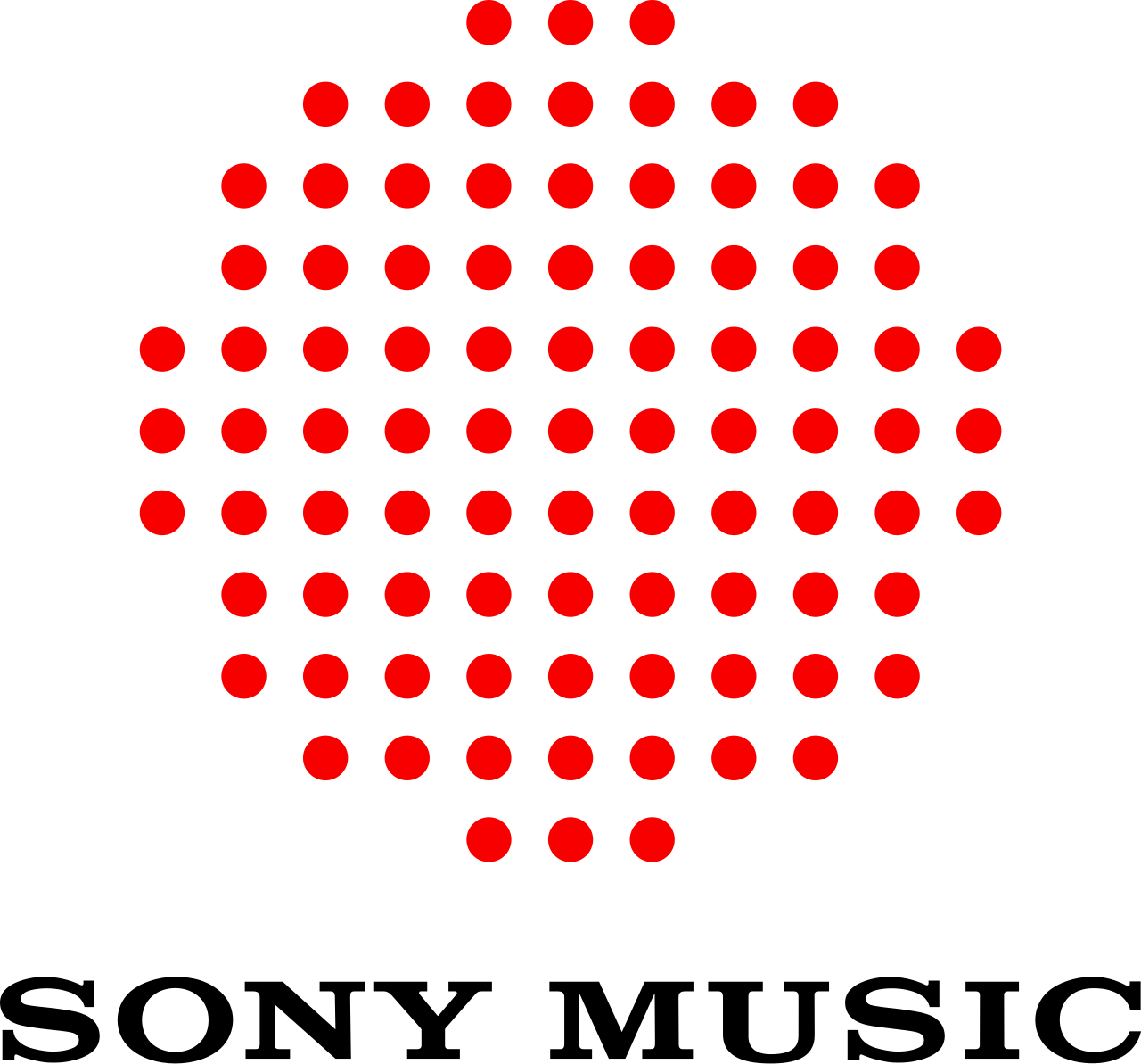Sony Music logo: red dot pattern above the words SONY MUSIC