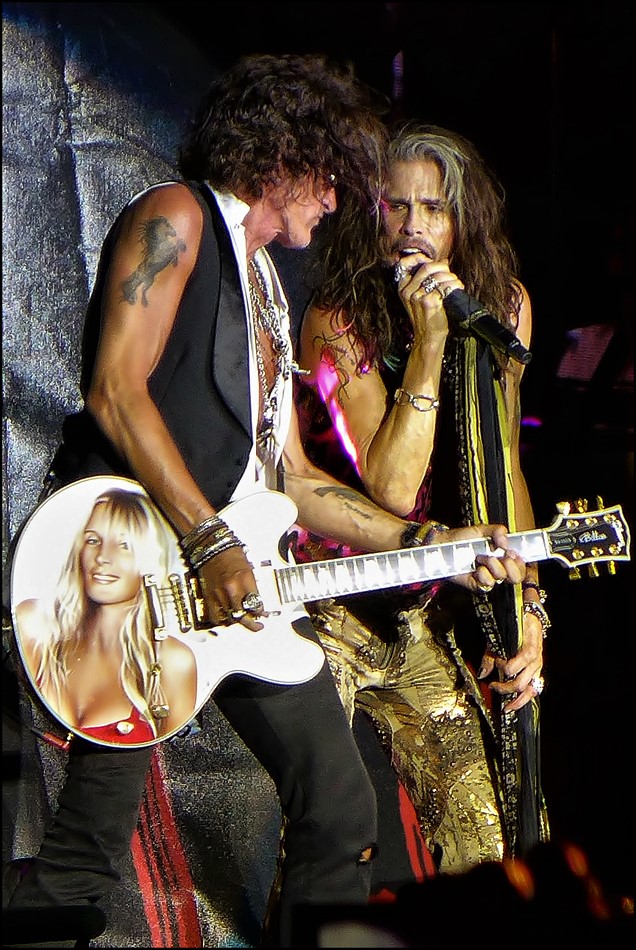 Aerosmith performing in concert (archival photo)