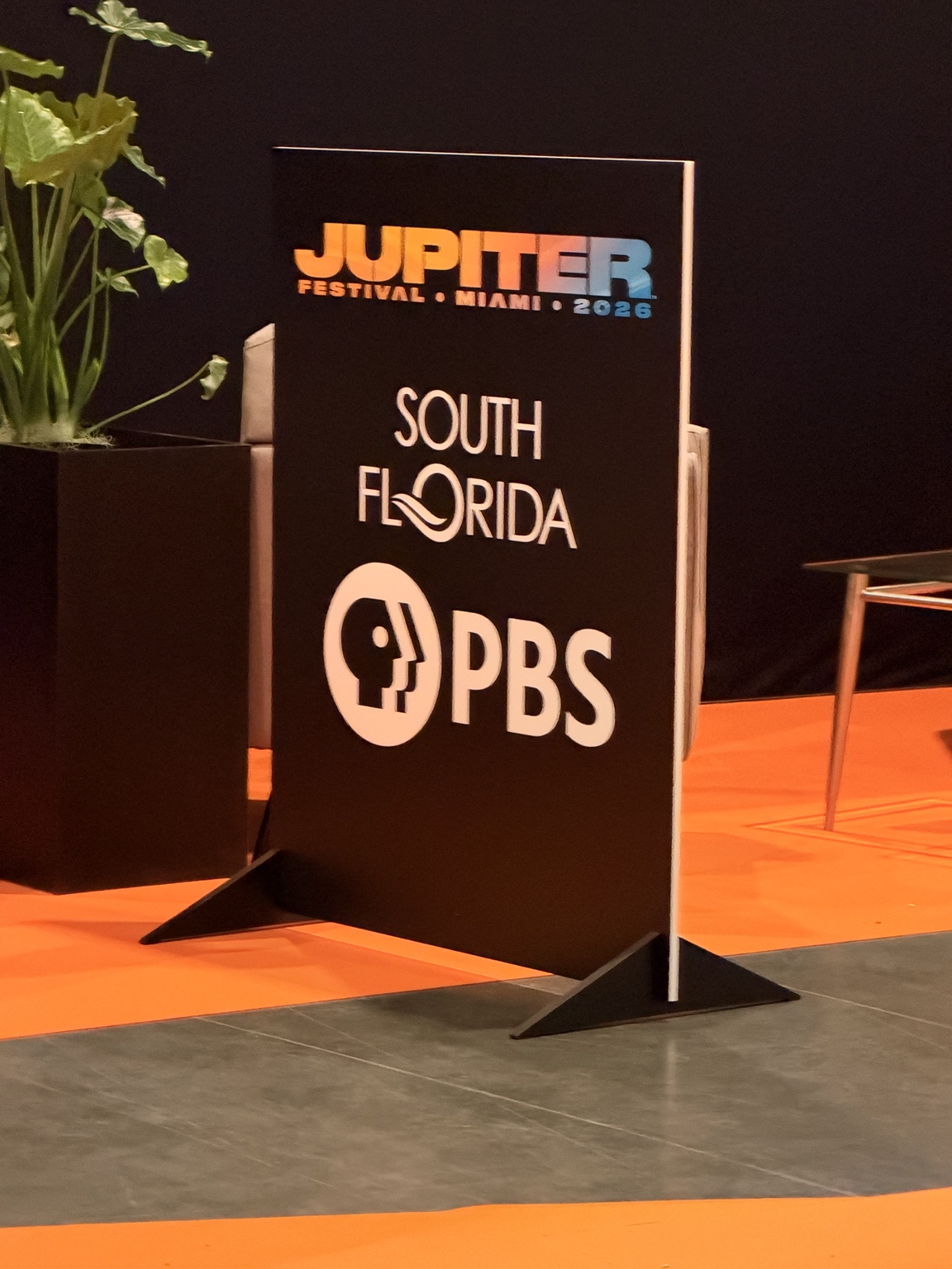South Florida PBS conference signage